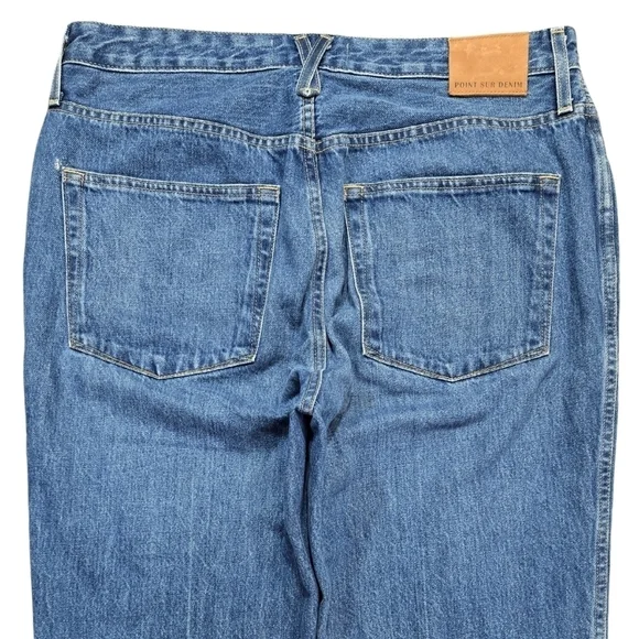 Point Sur J. Crew Limited Edition Nipped Straight Jean Raw Hem BS185 100% Cotton - Picture 5 of 12